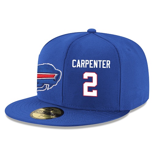 NFL Buffalo Bills #2 Dan Carpenter Stitched Snapback Adjustable Player Hat - Blue/White